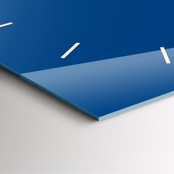 Reloj de pared cuadrado Color azul