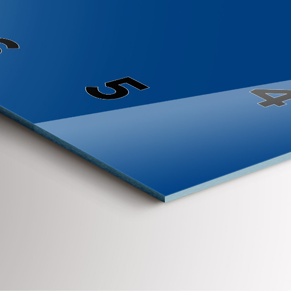 Reloj de pared cuadrado Color azul