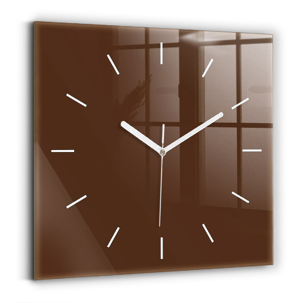 Reloj cuadrado Color marrón