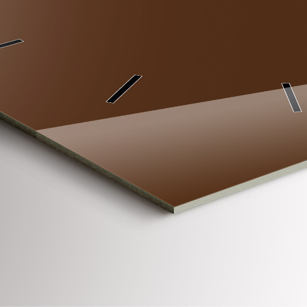 Reloj cuadrado Color marrón