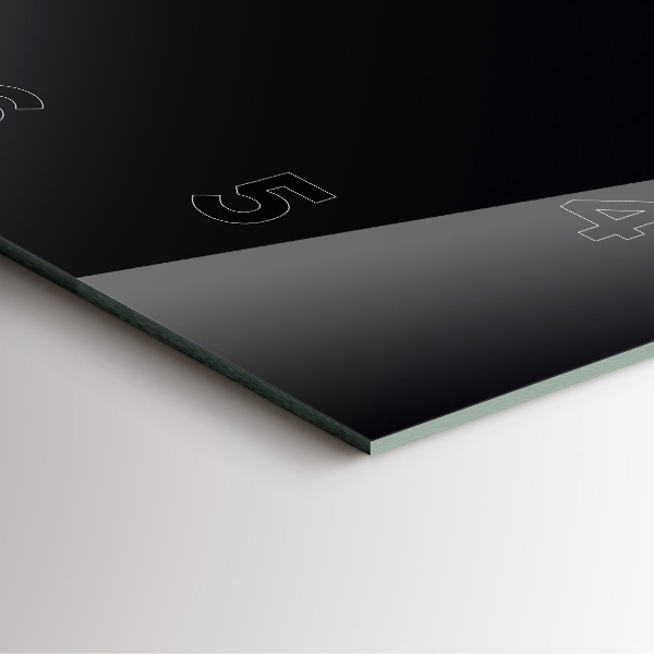 Reloj de pared cuadrado Color negro