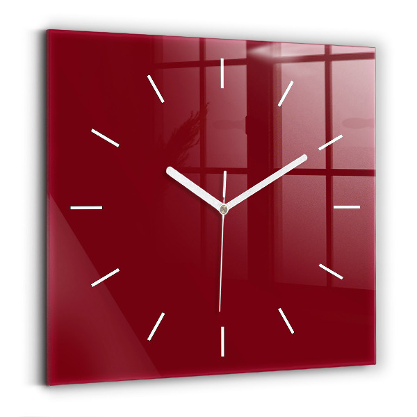Reloj cuadrado Color burdeos