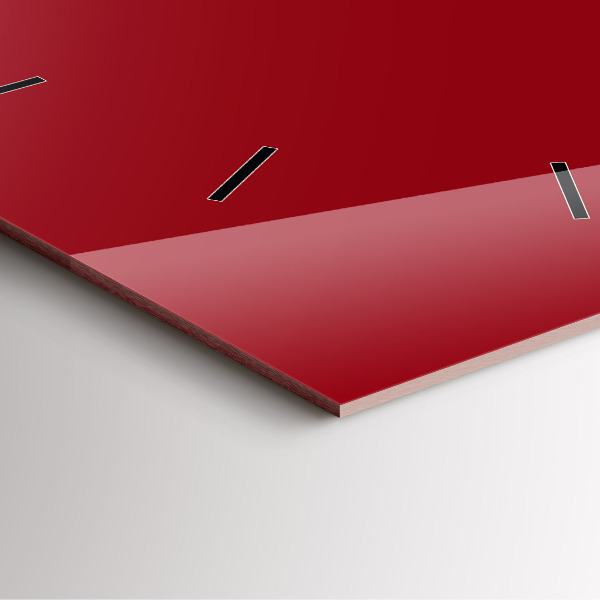 Reloj de pared cuadrado Color rojo