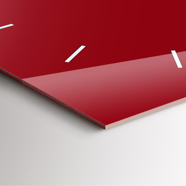 Reloj de pared cuadrado Color rojo