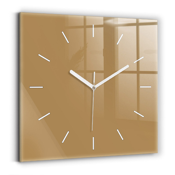 Reloj cuadrado Color beige oscuro