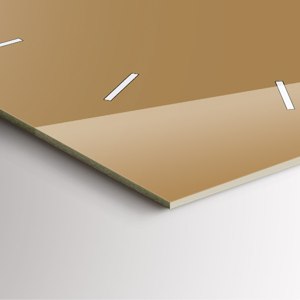 Reloj cuadrado Color beige oscuro