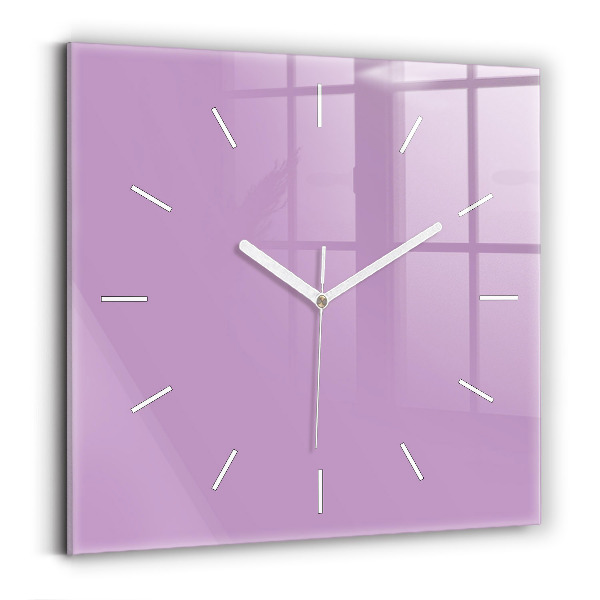 Reloj de pared cuadrado El color lila