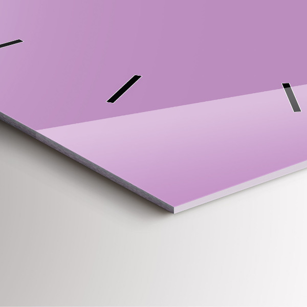 Reloj de pared cuadrado El color lila