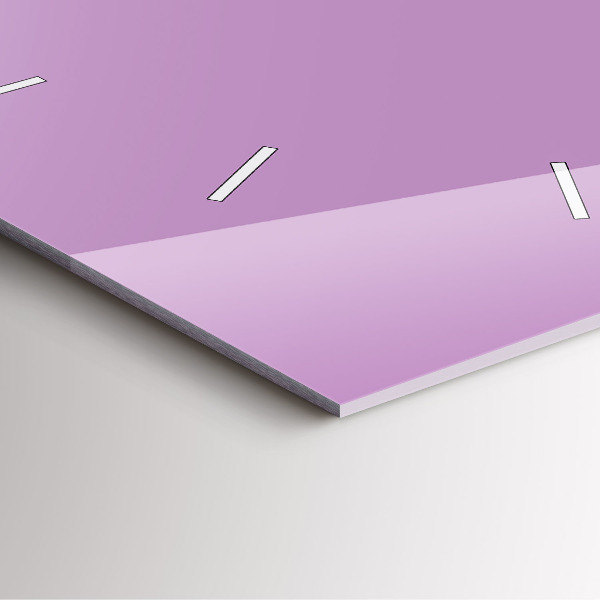 Reloj de pared cuadrado El color lila