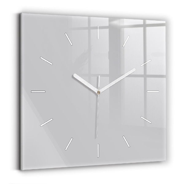Reloj cuadrado El color gris claro