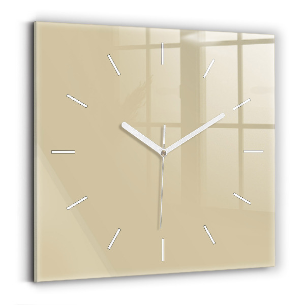 Reloj cuadrado El color beige