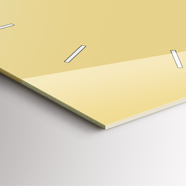 Reloj de pared cuadrado Color crema