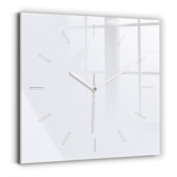 Reloj cuadrado Color blanco oscuro
