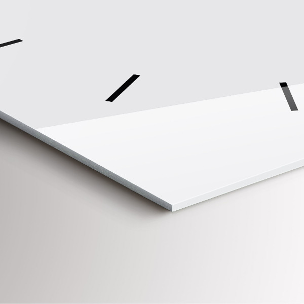 Reloj cuadrado Color blanco oscuro