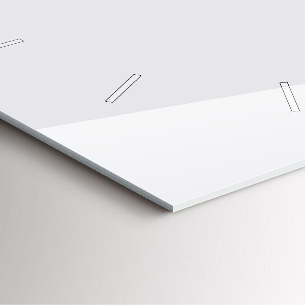 Reloj cuadrado Color blanco oscuro