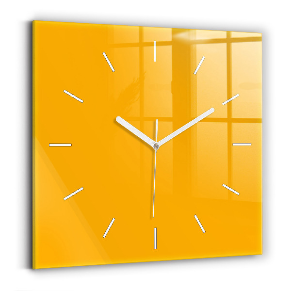 Reloj cuadrado Color amarillo dorado