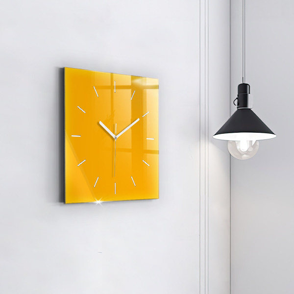 Reloj cuadrado Color amarillo dorado