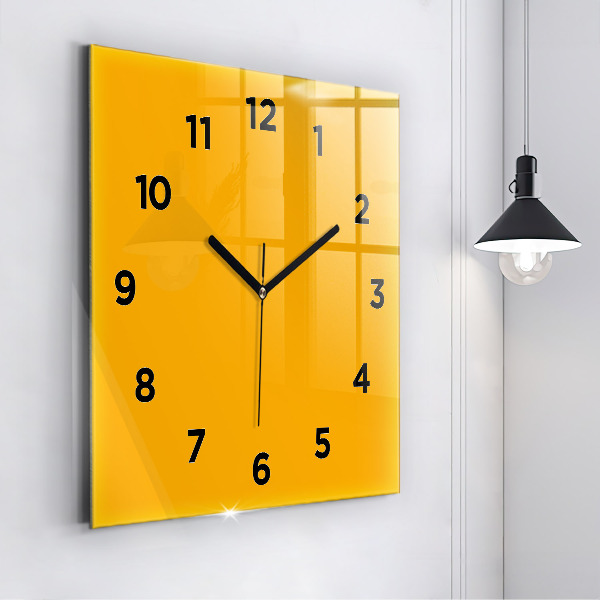 Reloj cuadrado Color amarillo dorado