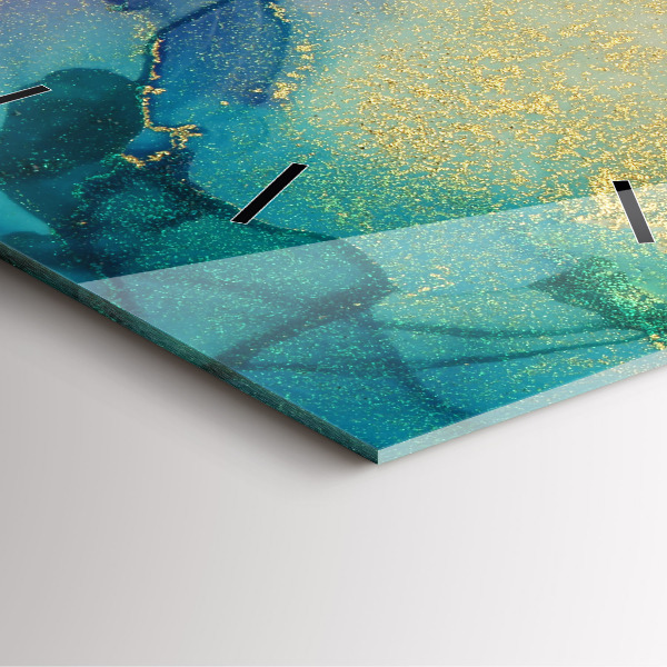 Reloj de pared cuadrado Abstracción cromática