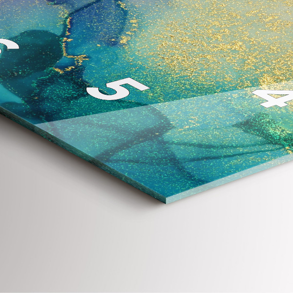 Reloj de pared cuadrado Abstracción cromática