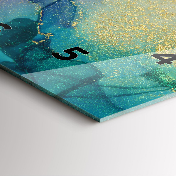 Reloj de pared cuadrado Abstracción cromática