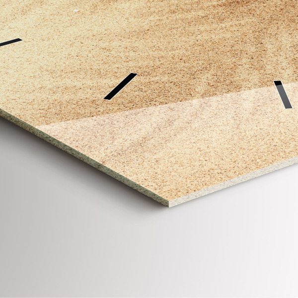 Reloj de pared cuadrado Abstracción dorada