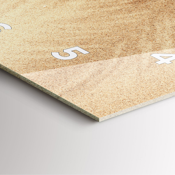 Reloj de pared cuadrado Abstracción dorada