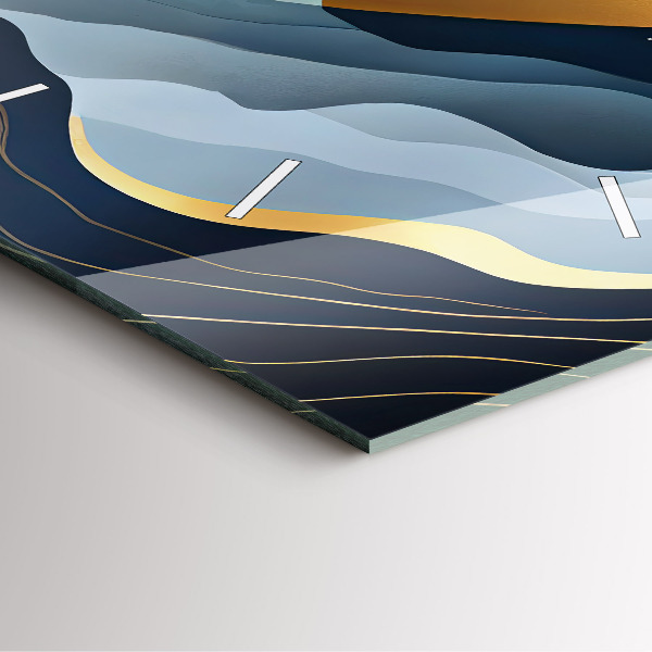 Reloj cuadrado Montañas abstractas