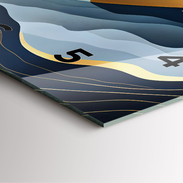 Reloj cuadrado Montañas abstractas