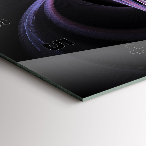 Reloj de pared cuadrado Abstracción violeta