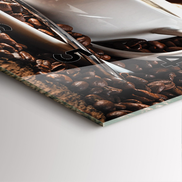 Reloj cuadrado Taza de café