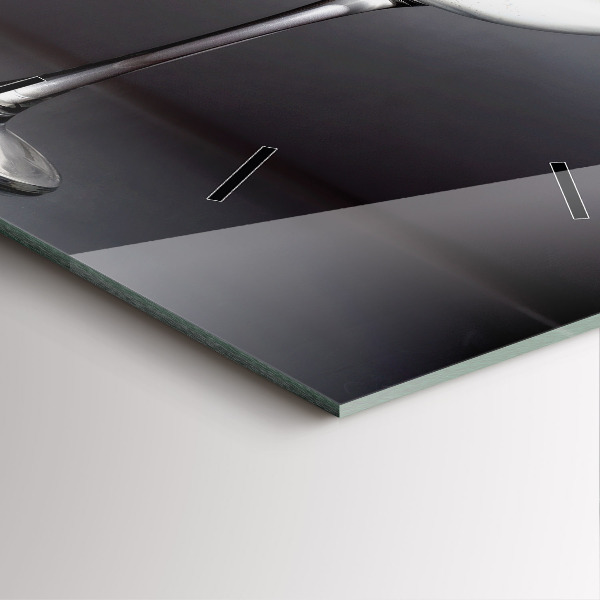 Reloj de pared cuadrado Copa de vino