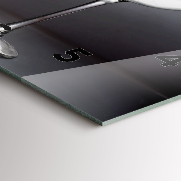 Reloj de pared cuadrado Copa de vino