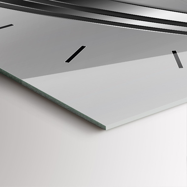 Reloj cuadrado Líneas plateadas