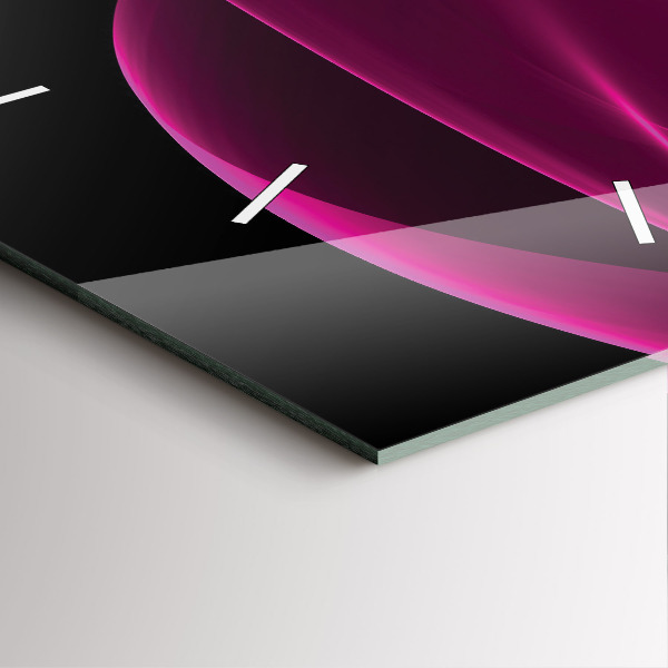 Reloj de pared cuadrado Abstracción rosa