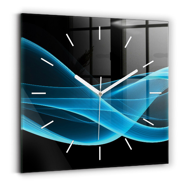 Reloj cuadrado Abstracción azul