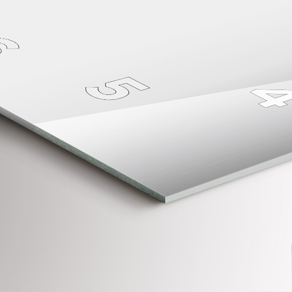 Reloj cuadrado Abstracción plateada