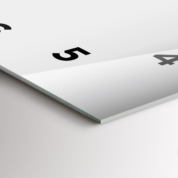 Reloj cuadrado Abstracción plateada