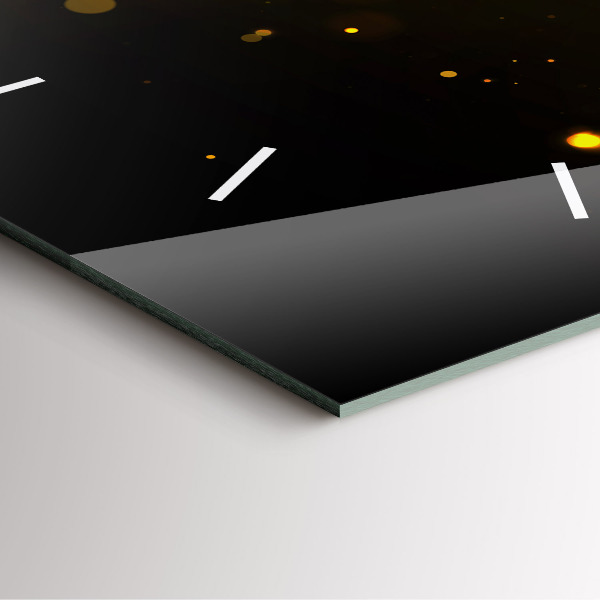 Reloj de pared cuadrado Polen dorado