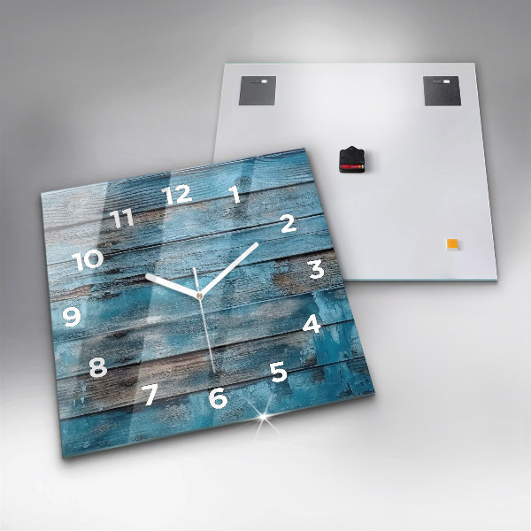 Reloj cuadrado Tablas azules