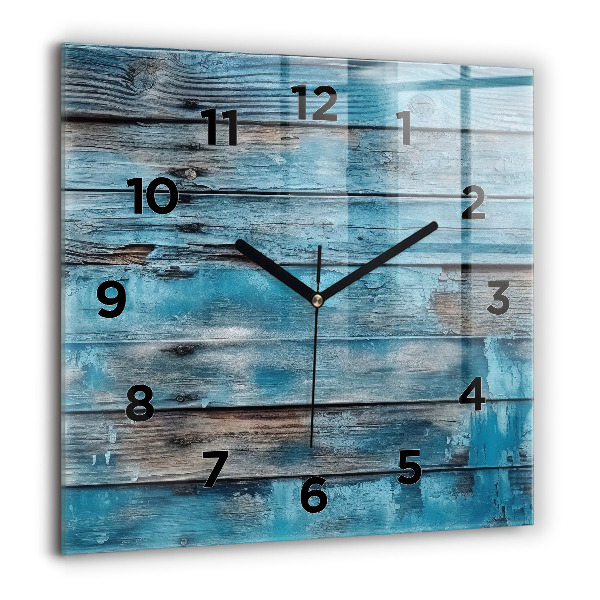 Reloj cuadrado Tablas azules