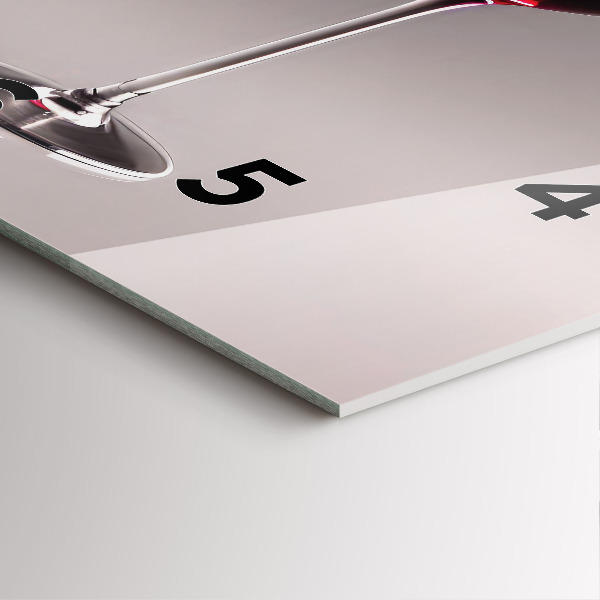 Reloj cuadrado Lámpara de vino tinto