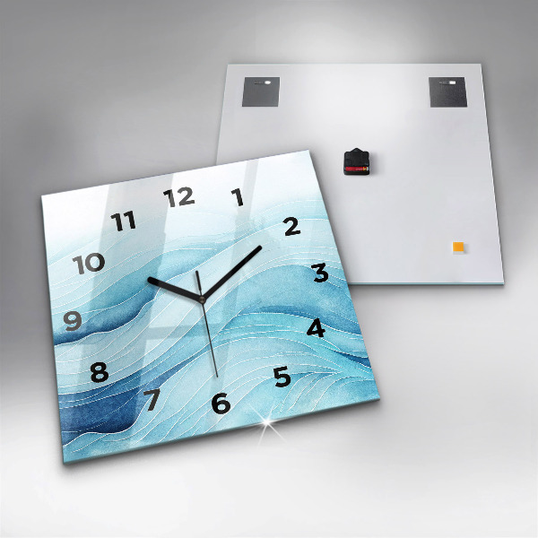 Reloj de pared cuadrado Nubes azules