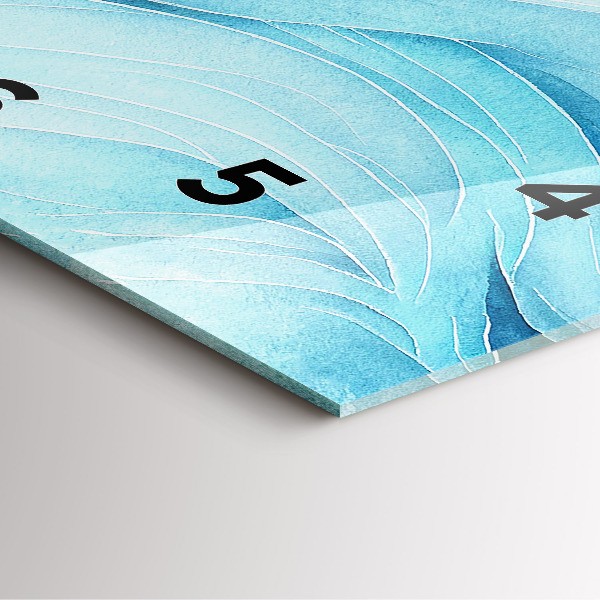 Reloj de pared cuadrado Nubes azules