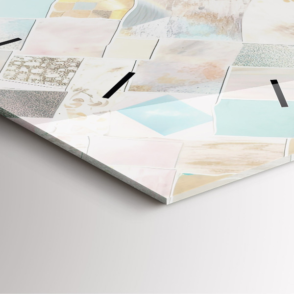 Reloj cuadrado Azulejos de colores