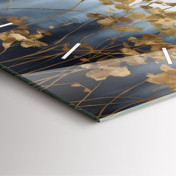 Reloj cuadrado Flores abstractas