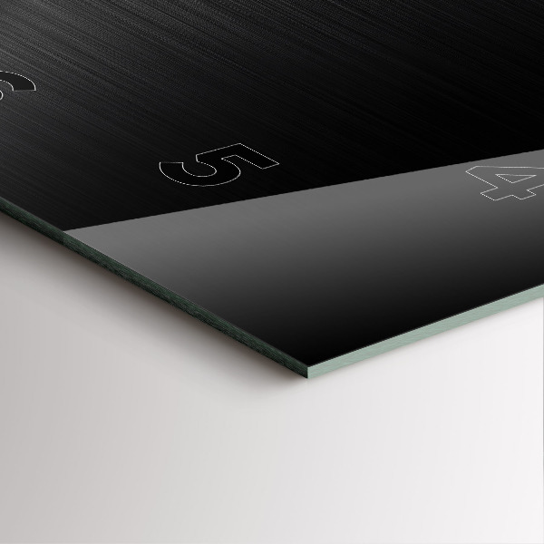 Reloj de pared cuadrado Líneas negras y plateadas