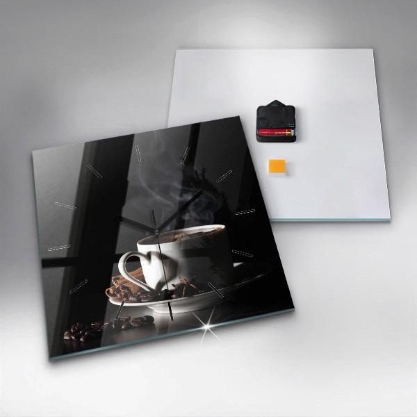 Reloj cuadrado Taza de café