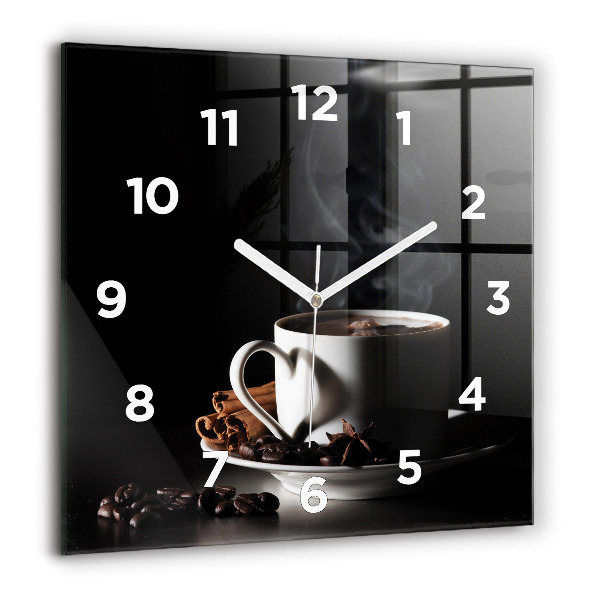 Reloj cuadrado Taza de café
