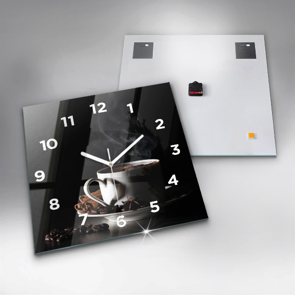 Reloj cuadrado Taza de café